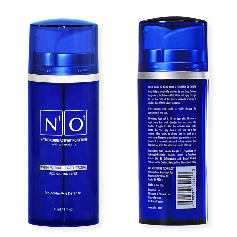 n1o1 nitric oxide activating serum front back