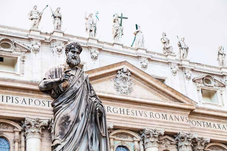 saint peter and st peter basilica in vatican resized 768x512 1